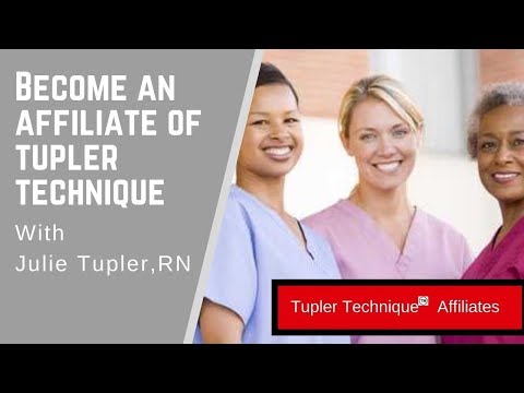 Become A Tupler Technique Affiliate by Julie Tupler RN