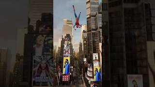 メインテーマ流しながらのウェブスイングもかっこいい✨ 【Marvel's SPIDER-MAN 2】 #shorts #スパイダーマン #marvel #spiderman