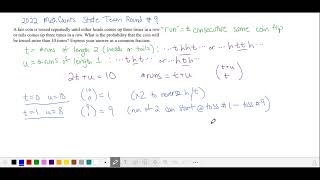 2022 MathCounts State Team Round #9