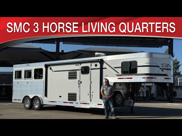 Preview image of SMC 3 Horse Gooseneck Living Quarters Patriot Edition youtube video