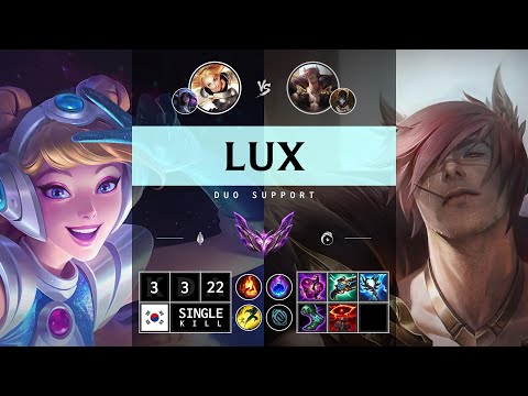 Lux Support vs Sett - KR Master Patch 14.15