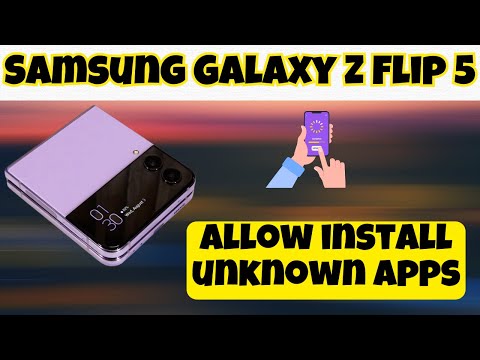 Allow install unknown apps Samsung Galaxy Z Flip 5 || How to download unknown apps