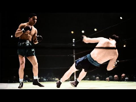 Joe Louis vs. Johnny Paychek (29.3.1940) - Full Fight Colorized
