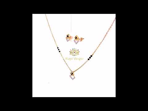 22 KT GOLD BLACK BEADS NECKLACE SET