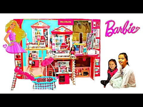 NEW BARBIE Mattel Toys Videos Barbie Your Style House with 3 Dolls + Accessories Kids Balloons Toys Video