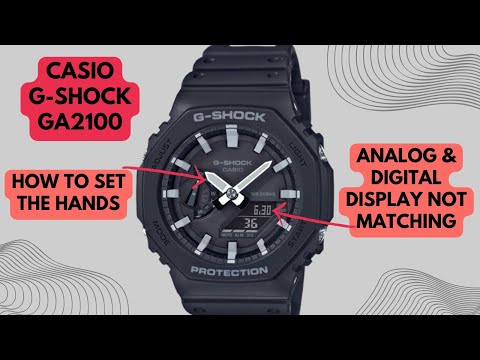 Casio G-Shock GA-2100 Analog Hands and Digital Display not Matching | How to Sync Casio 5611 Module
