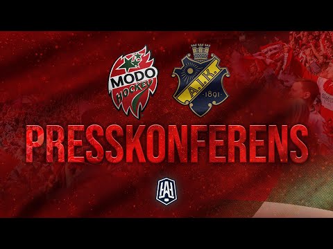 Presskonferens efter MoDo - AIK
