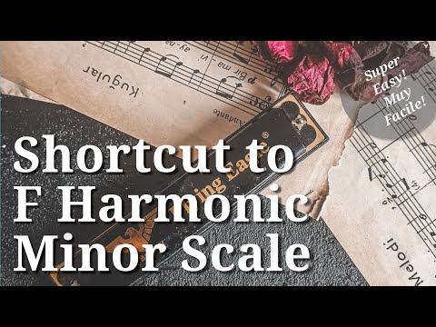 Easy Shortcut to F Harmonic Minor Scale on Chromatic Harmonica
