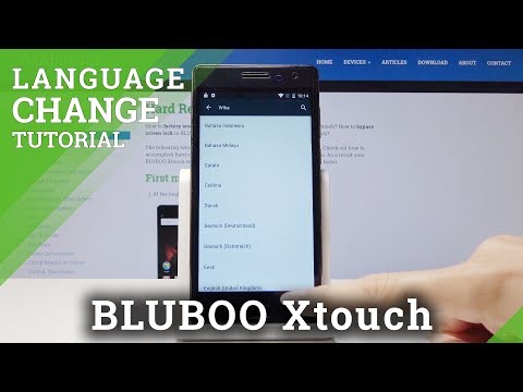 How to Change Language in BLUBOO Xtouch