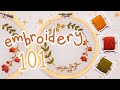 Hand Embroidery 101 | Beginners Guide to Embroidery, Stitch Tutorials, and Pattern!