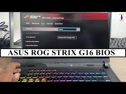 ASUS ROG STRIX G16 - How To Enter Bios/UEFI Settings & Boot Menu Options