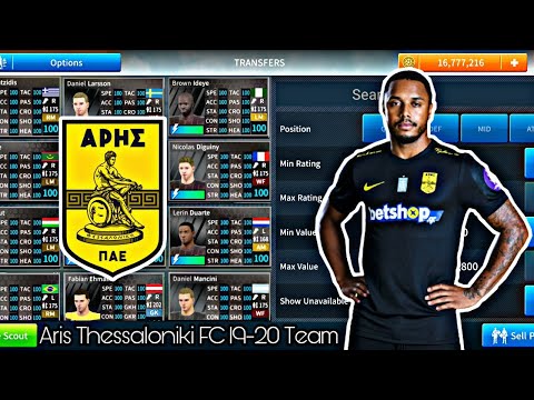 How To Create Aris Thessaloniki FC 19-20 Team In Dream League Soccer 2019