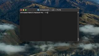 Open a Directory with MacOS Terminal