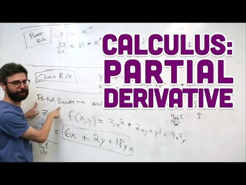 3.5c: Calculus: Partial Derivative - Intelligence and Learning Video