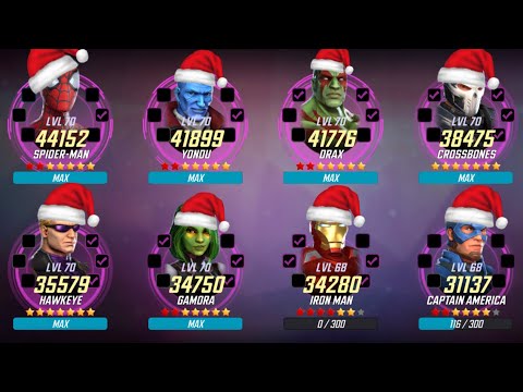 Marvel Strike Force - Xmas Day Orb Opening Spectacular