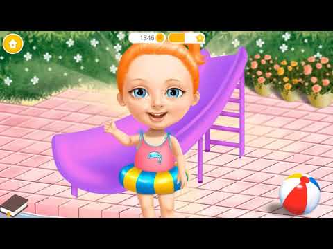 Fun Baby Girl Care Kids Games - Sweet Girl Fun Cleanup 4 - Learn Daily Chores and Care of Cute Pets