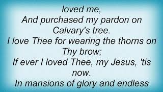 Amy Grant - My Jesus, I Love Thee Lyrics
