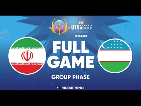Group Phase | Iran v Uzbekistan | Full Basketball Game | FIBA U16 Women's Asia Cup 2025 - Division B