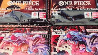 I opened 4 packs of op16! Finally got it!