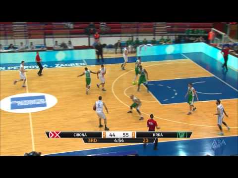 ABA Liga 2014/15, Round 20 match: Cibona - Krka (31.1.2015)