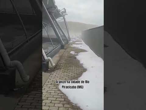 Granizo na cidade de Rio Piracicaba (MG) em maio de 2026 #shorts