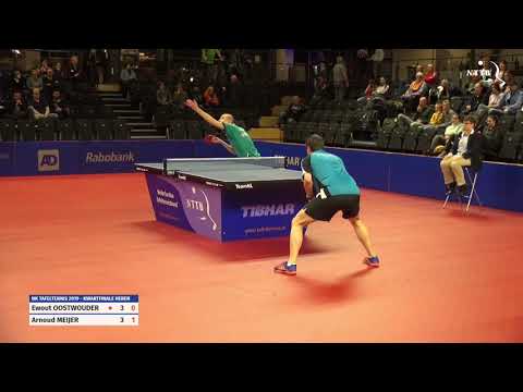 NK 2019 Heren enkel: Ewout Oostwouder - Arnoud Meijer