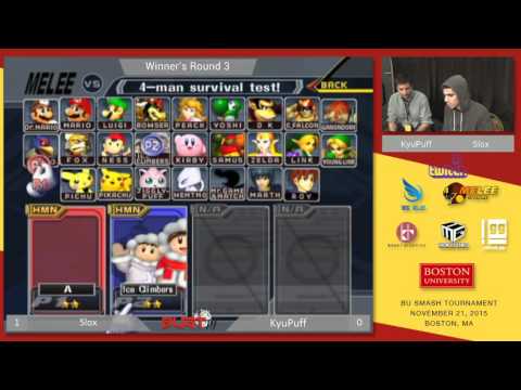 BUST3 - Slox (Fox) vs KyuPuff (ICs) - SSBM WR3