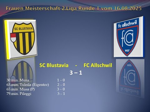 Frauen Meisterschaft 2.Liga SC Blustavia - FC Allschwil