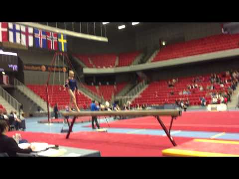 Dina Natalie Nygaard Nordic 2014 beam finals