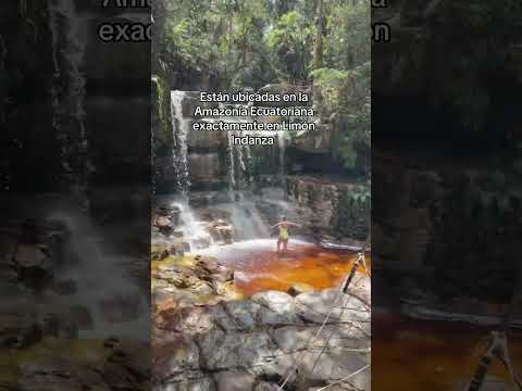 Cascadas coloradas en Limón Indanza Morona Santiago