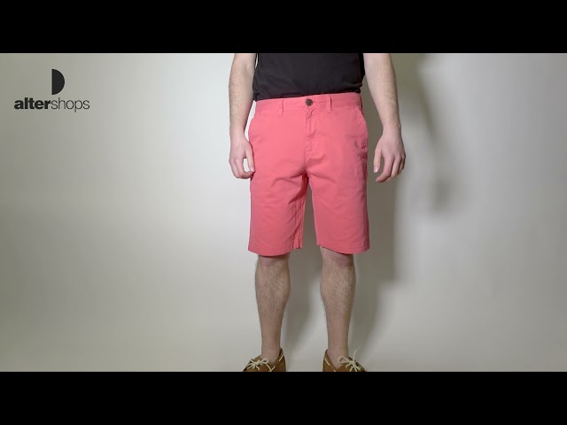 Vídeo relacionado con Superdry Pantalones Cortos Chinos Sunscorched para Hombre, Textura índigo, S