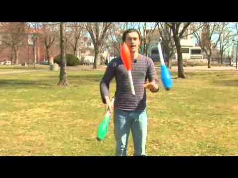 Juggling 3 Clubs Kick-Ups: Part 2