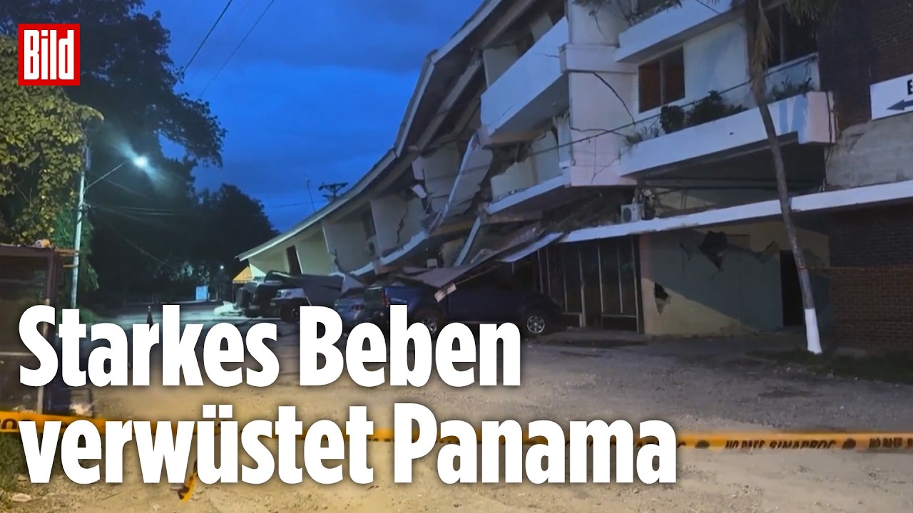 PANAMA: Schweres Erdbeben – Menschen fliehen panisch auf die Straßen