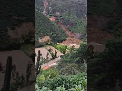 Deslizamiento de cerro tapa al río octubamba | En #amazonas Chachapoyas #nuevotingo