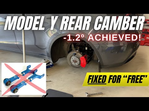 How to Fix Tesla Model 3/Y Rear Camber - Don't Buy Adjustable Arms Until You've Seen This!