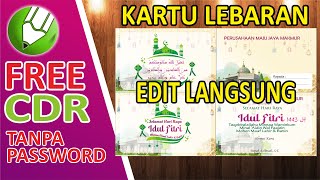 DOWNLOAD DESAIN KARTU LEBARAN GRATIS CDR || FREE / GRATIS || DESAIN TERBARU 2022