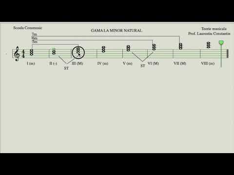 Gama La minor natural - caracteristici | Teorie muzicala online