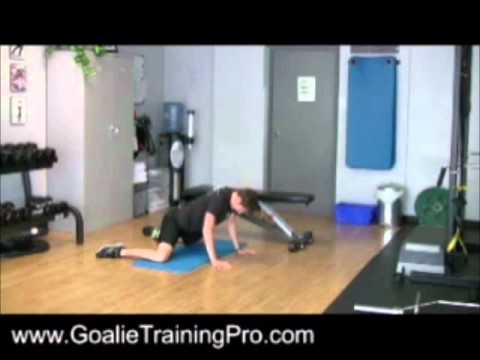 Flexibility: Kneeling Groin 3-way Reach:Off-Ice Hockey Goalie Training