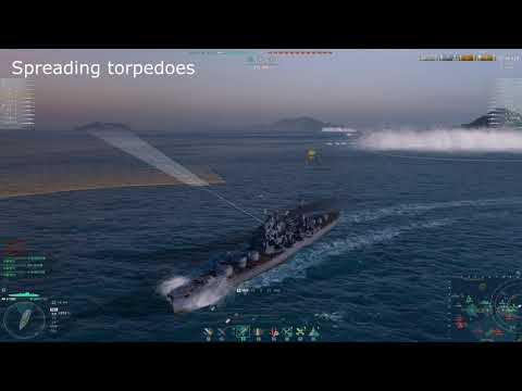 [World of Warships] YODO, a Japanese tier 10 light cruiser that uses 15km oxygen torpedoes
