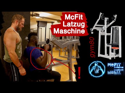 McFit LATISSIMUS MACHINE | Back exercise | Gym 80 | Correct execution | Lat pulldown | Back training