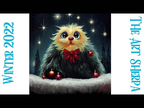 Abominable Snowman Cuddle Creature 🎄❄️ How to paint acrylics for beginners: A step-by-step tutorial