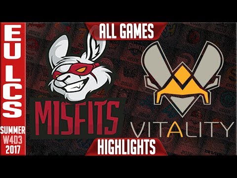 Misfits vs Vitality Highlights ALL GAMES | EU LCS Week 4 Summer 2017 | MF vs VIT