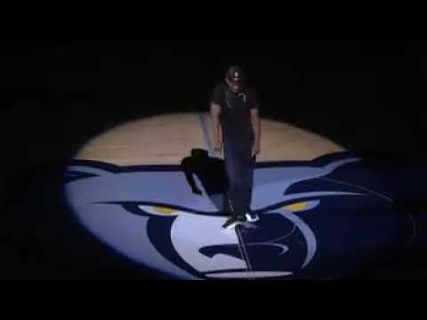 Playa Fly and Gangsta Black performs at Memphis Grizzlies game at  fedex forum