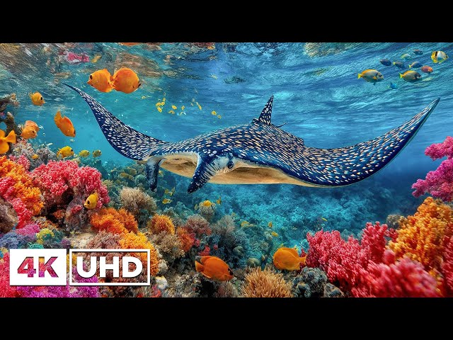 Amazing 4K Ocean Adventure 🐳 Discover Graceful Sea Animals in a Tranquil Aquarium Experience SDDEFAULT Thumbnail