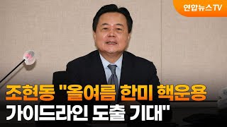 조현동 올여름 한미 핵운용 가이드라인 도출 기대 / 연합뉴스TV (YonhapnewsTV)
