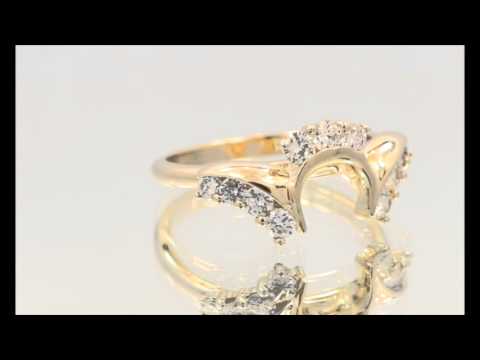 14K DIAMOND WEDDING BAND RING ENHANCER