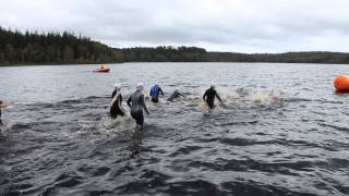 preview picture of video 'Rold Skov Open Water, Denmark, 2012-09-15, Race start 500 m distance'