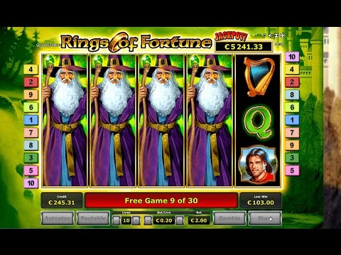 Rings of Fortune Slot - Huge Win - €2 Bet - Novomatic