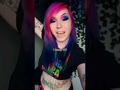 Pride Flag Hair with Lunar Tides! #shorts #lgbt #haircolor