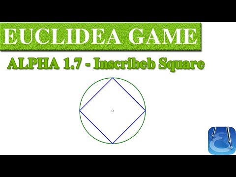 Euclidea 1.7 (Alpha 7) Inscribeb Square | Online Courses | Math Games | Math Garden 🌟🌟🌟